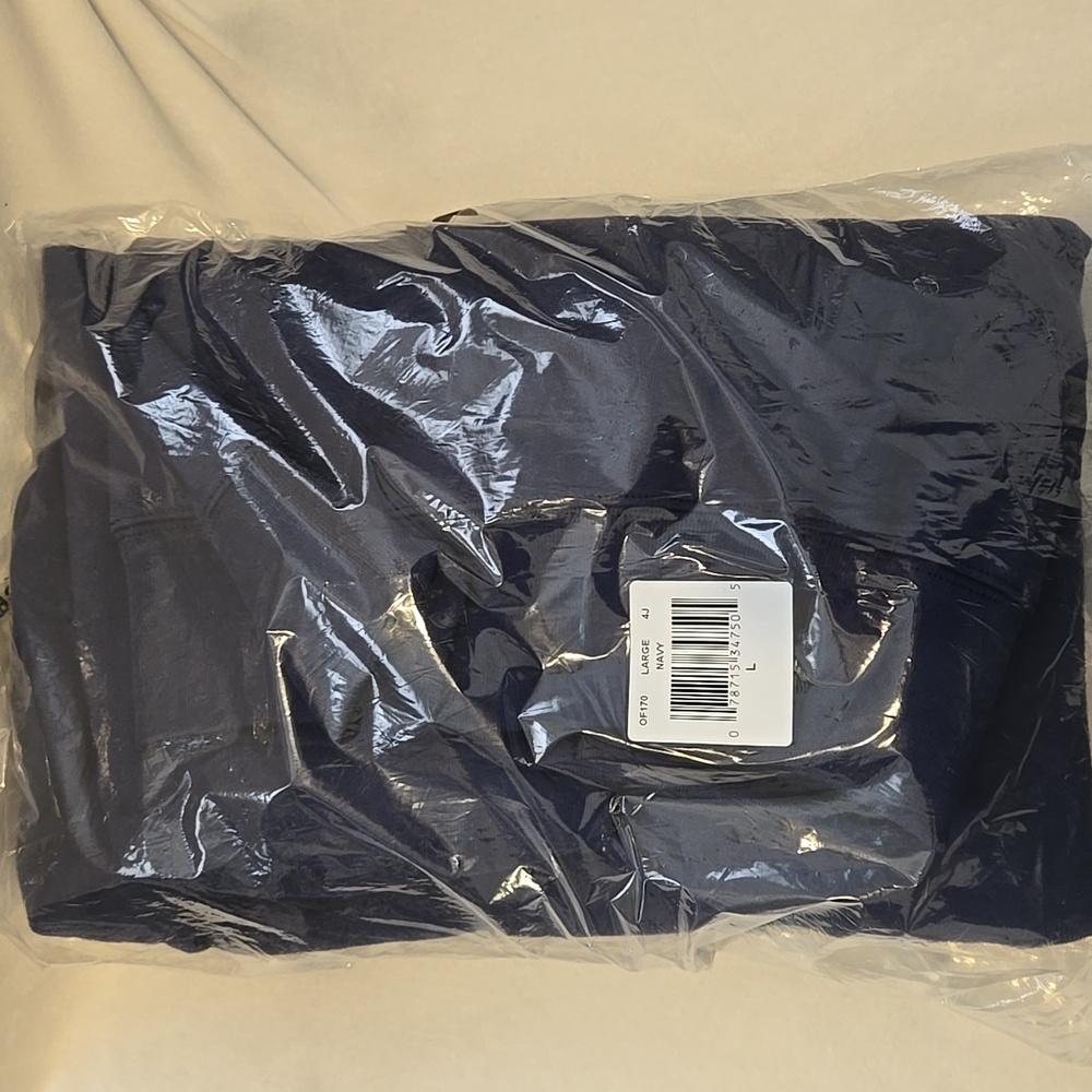 Hanes Ultimate Men's Fleece Hoodie - NWT - Navy - Large - 90% Cotton - Picture 8 of 8